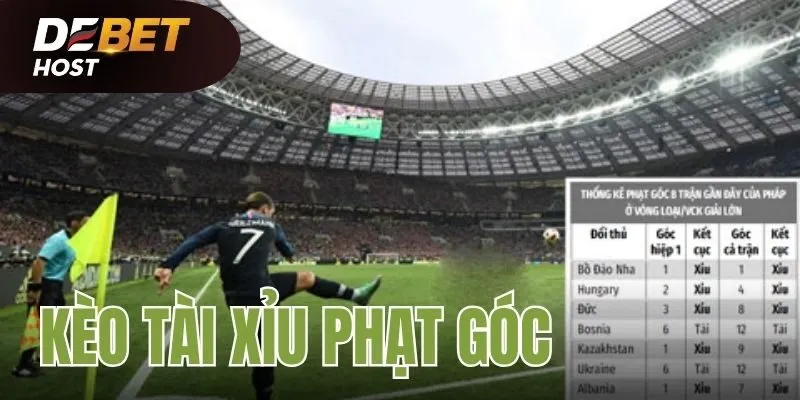 Kèo Tài Xỉu Phạt Góc dựa trên một cột mốc nhà cái đưa ra